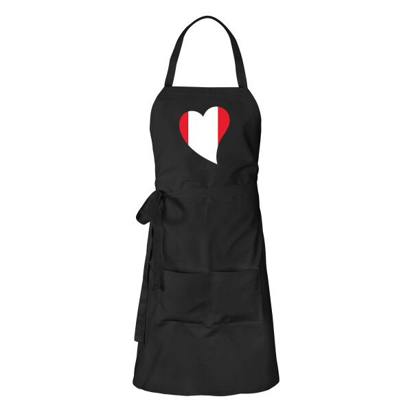 Schürze Peru Flagge Herz