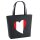 Filzshopper Peru Flagge Herz, 22 Liter