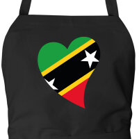Sch&uuml;rze St. Kitts und Nevis Flagge Herz