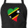 Schürze St. Kitts und Nevis Flagge Herz