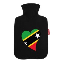 W&auml;rmflasche St. Kitts und Nevis Flagge Herz