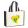 Jutetasche St. Vincent und die Grenadinen Flagge Herz 21 Liter Black