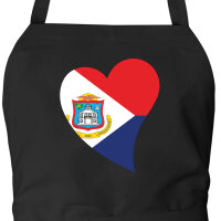 Sch&uuml;rze Sint Maarten Flagge Herz