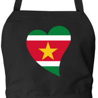 Sch&uuml;rze Surinam Flagge Herz