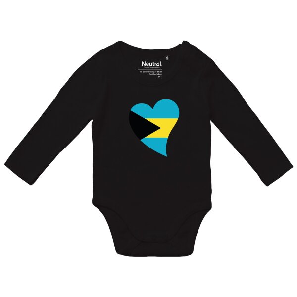Baby Body Die Bahamas Flagge Herz