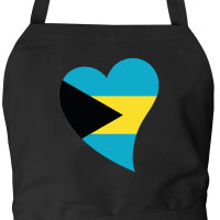 Sch&uuml;rze Die Bahamas Flagge Herz
