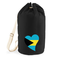 Seesack Die Bahamas Flagge Herz 20 Liter Black