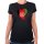 Damen T-Shirt Afghanistan Flagge Herz