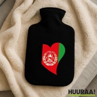 W&auml;rmflasche Afghanistan Flagge Herz