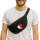 Bauchtasche Bahrain Flagge Herz 2,5 Liter Black