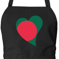 Sch&uuml;rze Bangladesch Flagge Herz