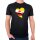 Herren T-Shirt Brunei Flagge Herz