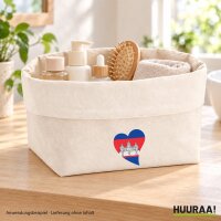 Organizer Kambodscha Flagge Herz