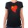 Damen T-Shirt China Flagge Herz