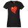 Damen T-Shirt China Flagge Herz
