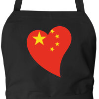 Sch&uuml;rze China Flagge Herz