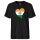 Herren T-Shirt Indien Flagge Herz