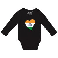 Baby Body Indien Flagge Herz