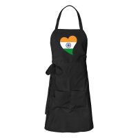 Sch&uuml;rze Indien Flagge Herz