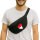 Bauchtasche Indonesien Flagge Herz 2,5 Liter Black