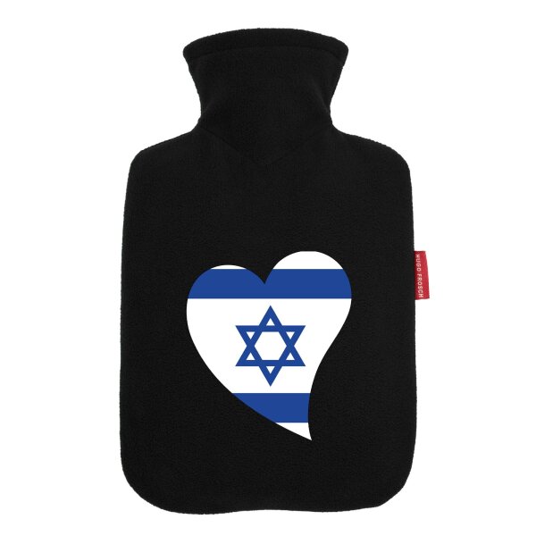 Wärmflasche Israel Flagge Herz