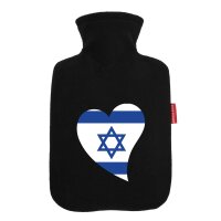 W&auml;rmflasche Israel Flagge Herz
