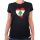 Damen T-Shirt Libanon Flagge Herz