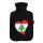 Wärmflasche Libanon Flagge Herz