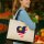 Jutetasche Malaysia Flagge Herz 21 Liter Black