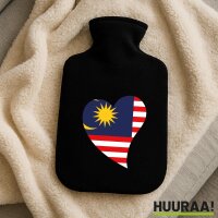 W&auml;rmflasche Malaysia Flagge Herz