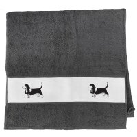 Handtuch Basset Hound Silhouette 50x100cm