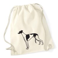 Turnbeutel Windhund Silhouette 12 Liter