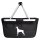 Einkaufskorb faltbar Dobermann Silhouette 20 Liter Black