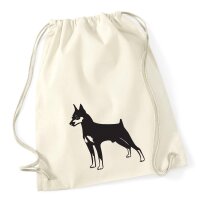 Turnbeutel Pinscher Silhouette 12 Liter