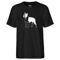Herren T-Shirt Boston Terrier Silhouette