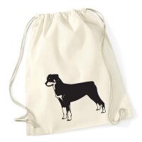 Turnbeutel Rottweiler Silhouette 12 Liter