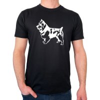 Herren T-Shirt Terrier Silhouette