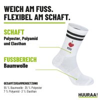 Unisex Socken I love you Herz Baumwolle
