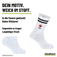 Unisex Socken I love you Herz Baumwolle