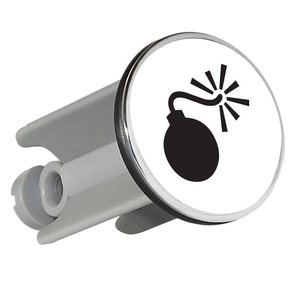 Waschbeckenstöpsel Bombe Silhouette 4cm