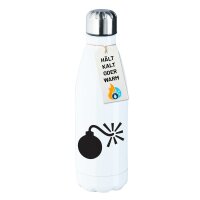 Trinkflasche Bombe Silhouette 500ml Edelstahl Wasserflasche