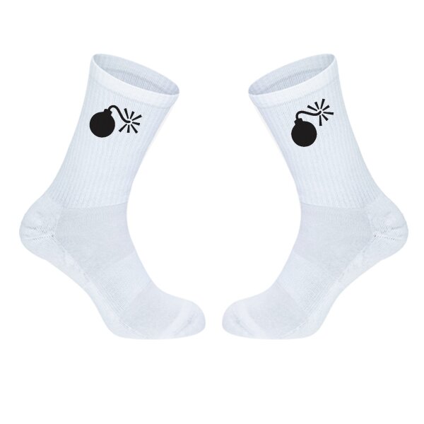 Unisex Socken Bombe Silhouette Baumwolle