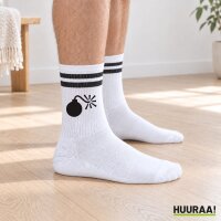 Unisex Socken Bombe Silhouette Baumwolle