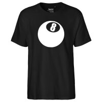 Herren T-Shirt Billardkugel Silhouette