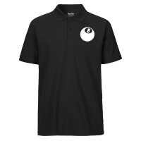 Herren Polo Shirt Billardkugel Silhouette