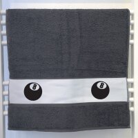 Handtuch Billardkugel Silhouette 50x100cm