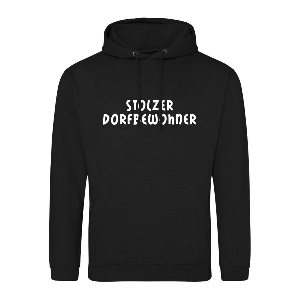 Unisex Hoodie Stolzer Dorfbewohner Schriftzug