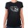 Damen T-Shirt Totenkopf Flammen