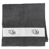 Handtuch Totenkopf Flammen 50x100cm