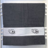 Handtuch Totenkopf Flammen 50x100cm